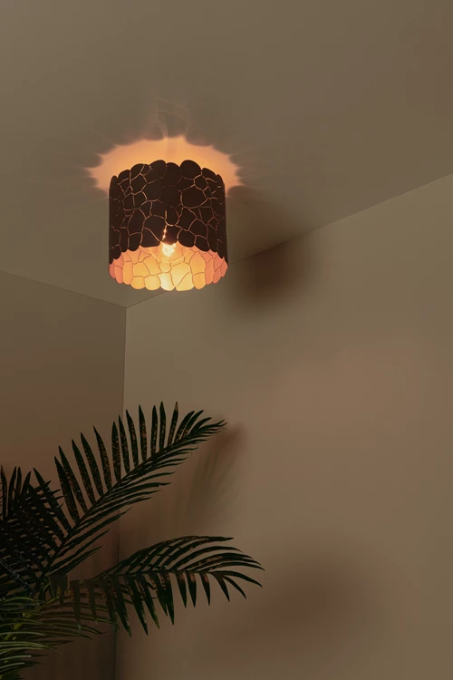 Lucide ALMELO - Deckenleuchte - Ø 25,5 cm - 1xE27 - Schwarz - Atmosphäre 1